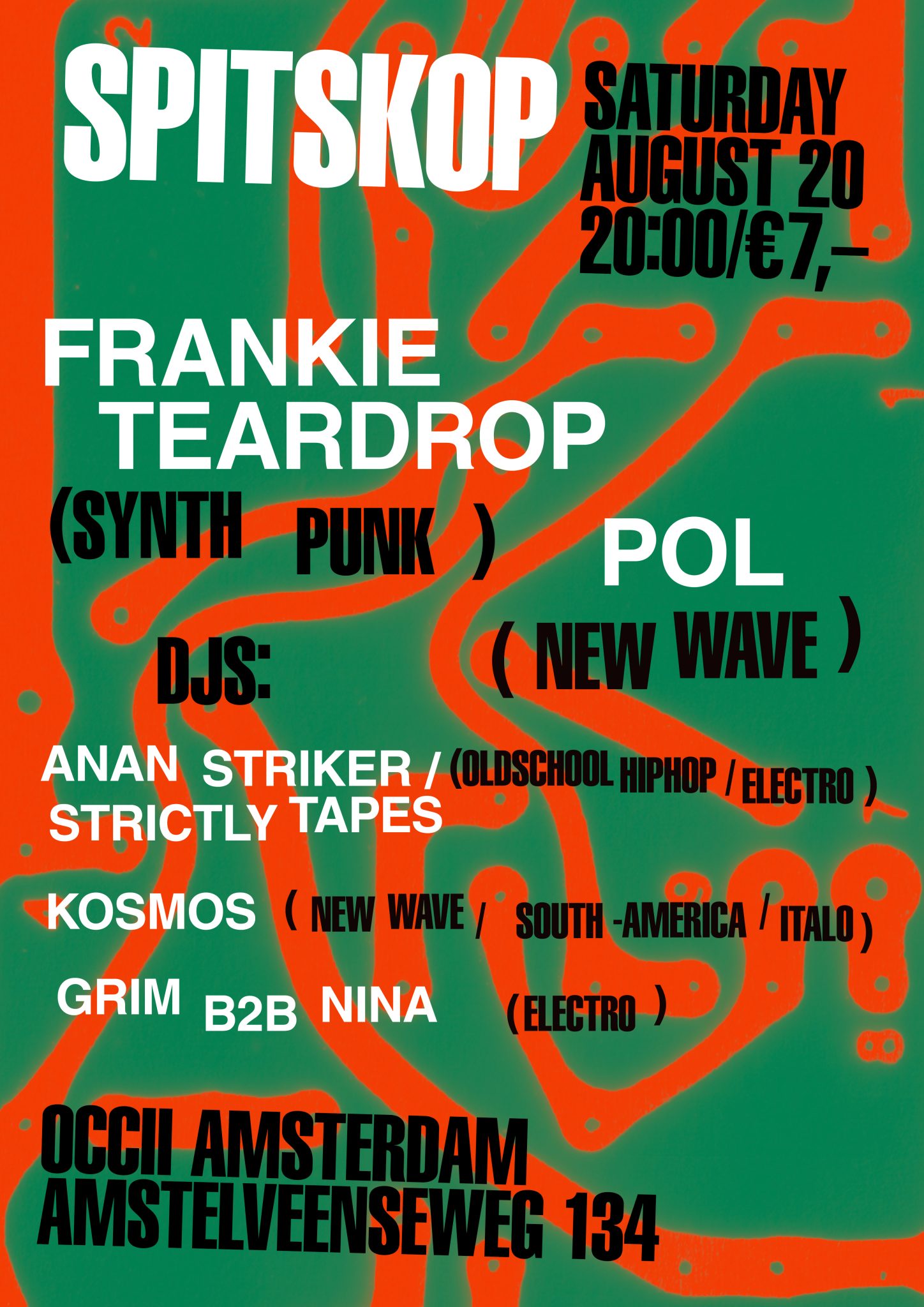 POL + FRANKIE TEARDROP + DJ's: ANANSTRIKER/STRICKTLY TAPES + KOSMOS + Grim b2b Nina