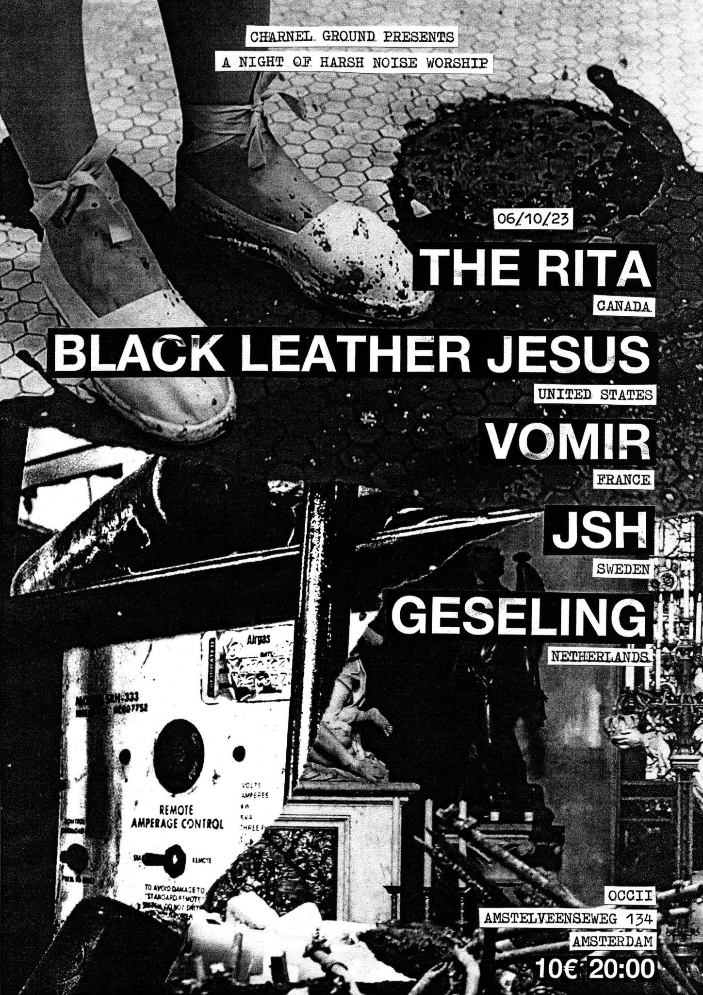 THE RITA (CA) + BLACK LEATHER JESUS (US) + VOMIR (FR) + JSH (SE) + GESELING