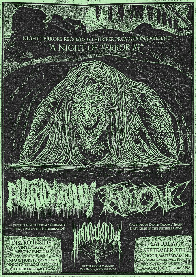 A Night of Terror #1: Putridarium (DE) + Trollcave (ES) + Mancuerda (NL)