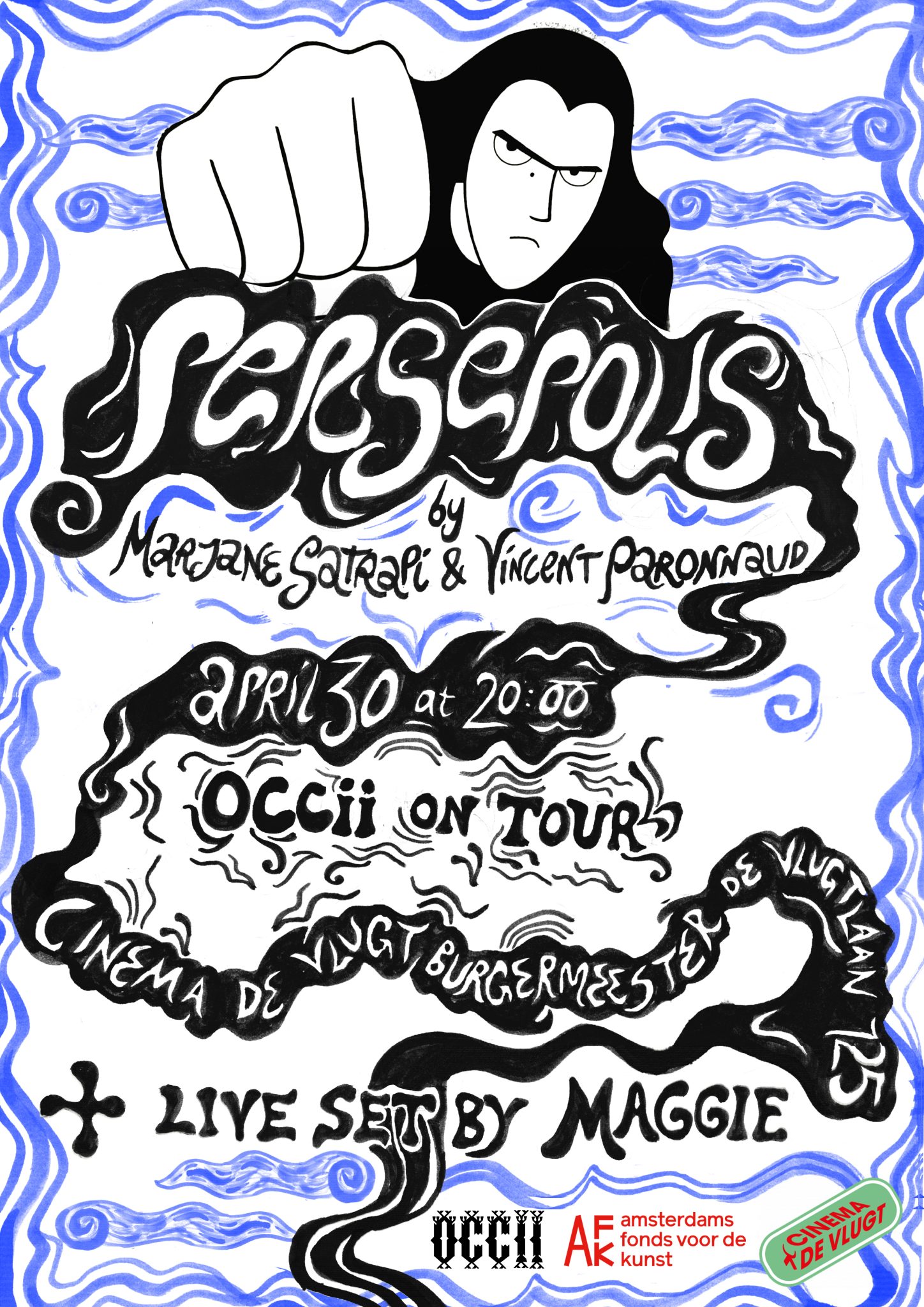 [OCCII ON TOUR] Screening of PERSEPOLIS + Live Set by MAGGIE at Cinema de Vlugt