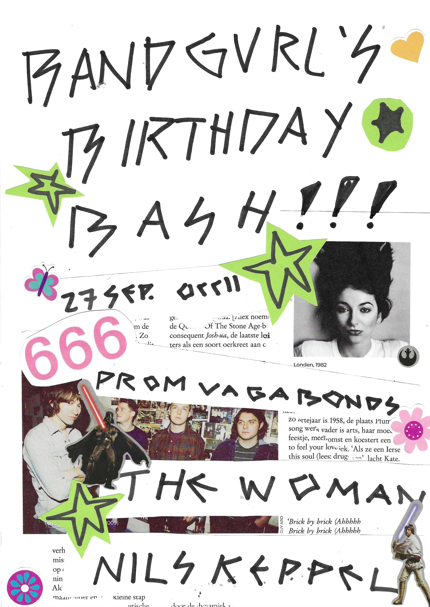 bandgurl's birthday bash! Nils Keppel + The Woman + Prom Vagabonds