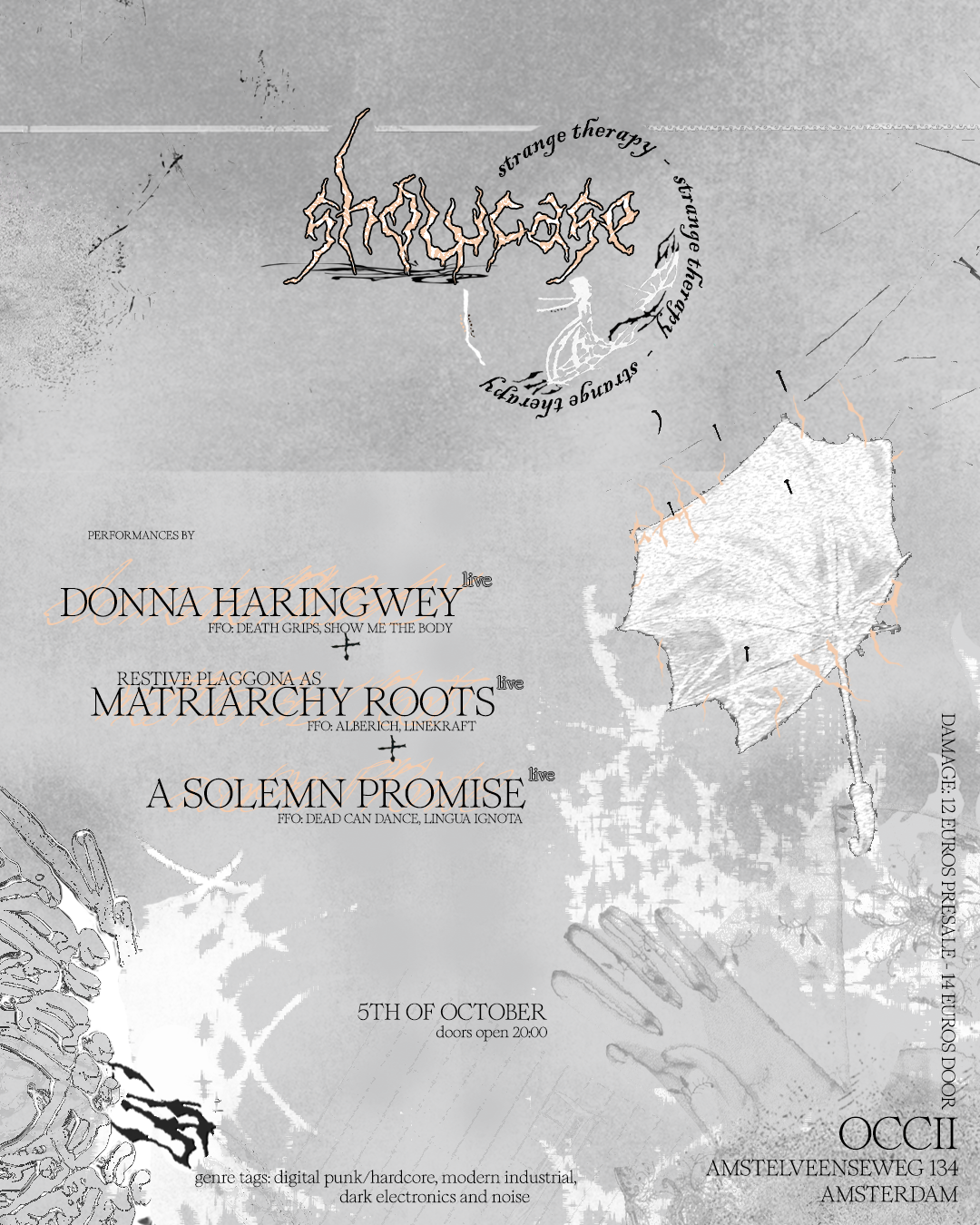 Strange Therapy showcase w/ Donna Haringwey + Restive Plaggona as Matriarchy Roots + a solemn promise