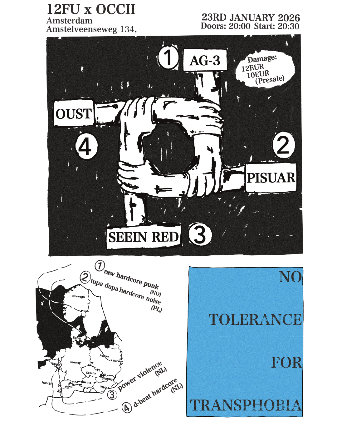 12FU w/ PISUAR (PL) + AG-3 (NO) + SEEIN RED + OUST