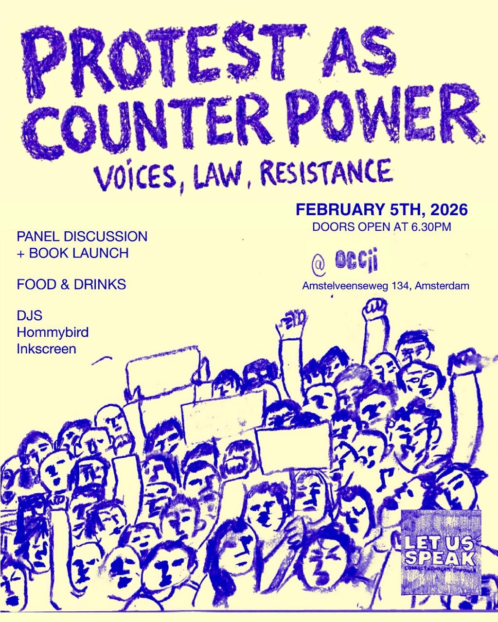 LET US SPEAK presents: BOOK LAUNCH + PANEL DISCUSSION + DJ's HOMMYBIRD & INKSCREEN