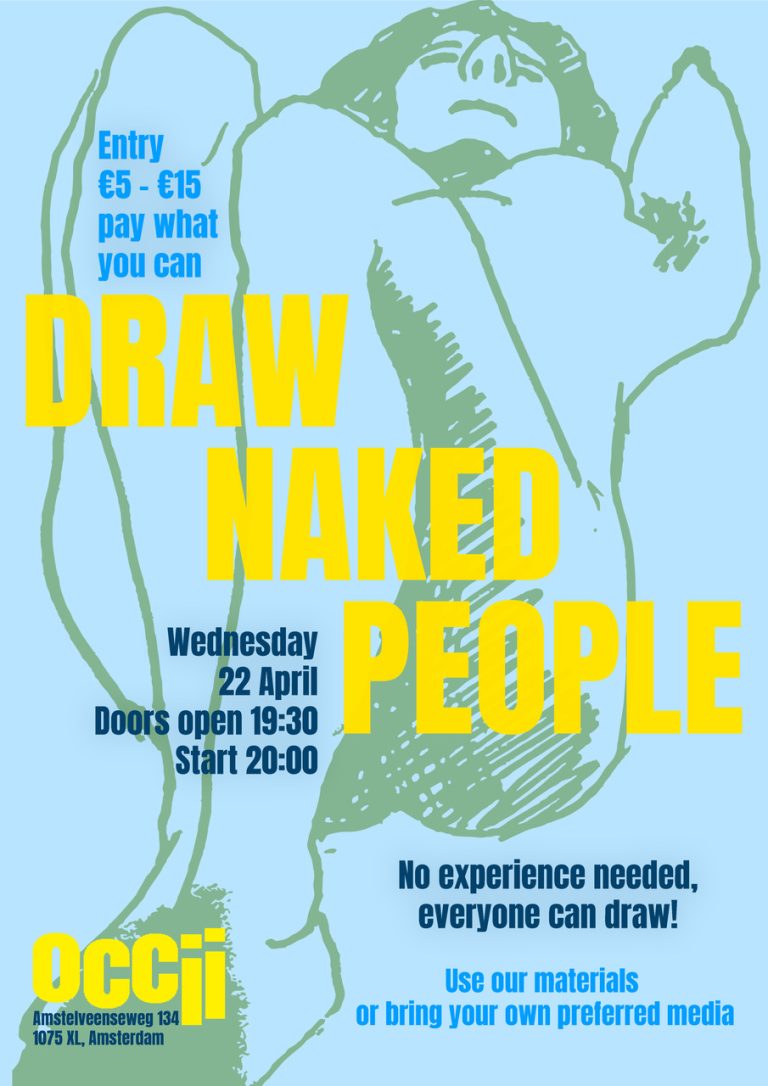 Community Event: DRAW NAKED PEOPLE - OCCII | Onafhankelijk Cultureel