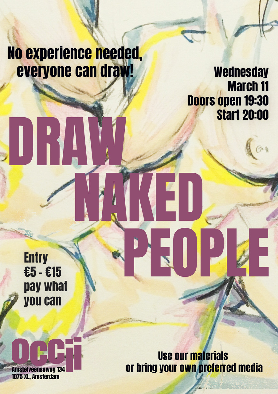 Community Event: DRAW NAKED PEOPLE