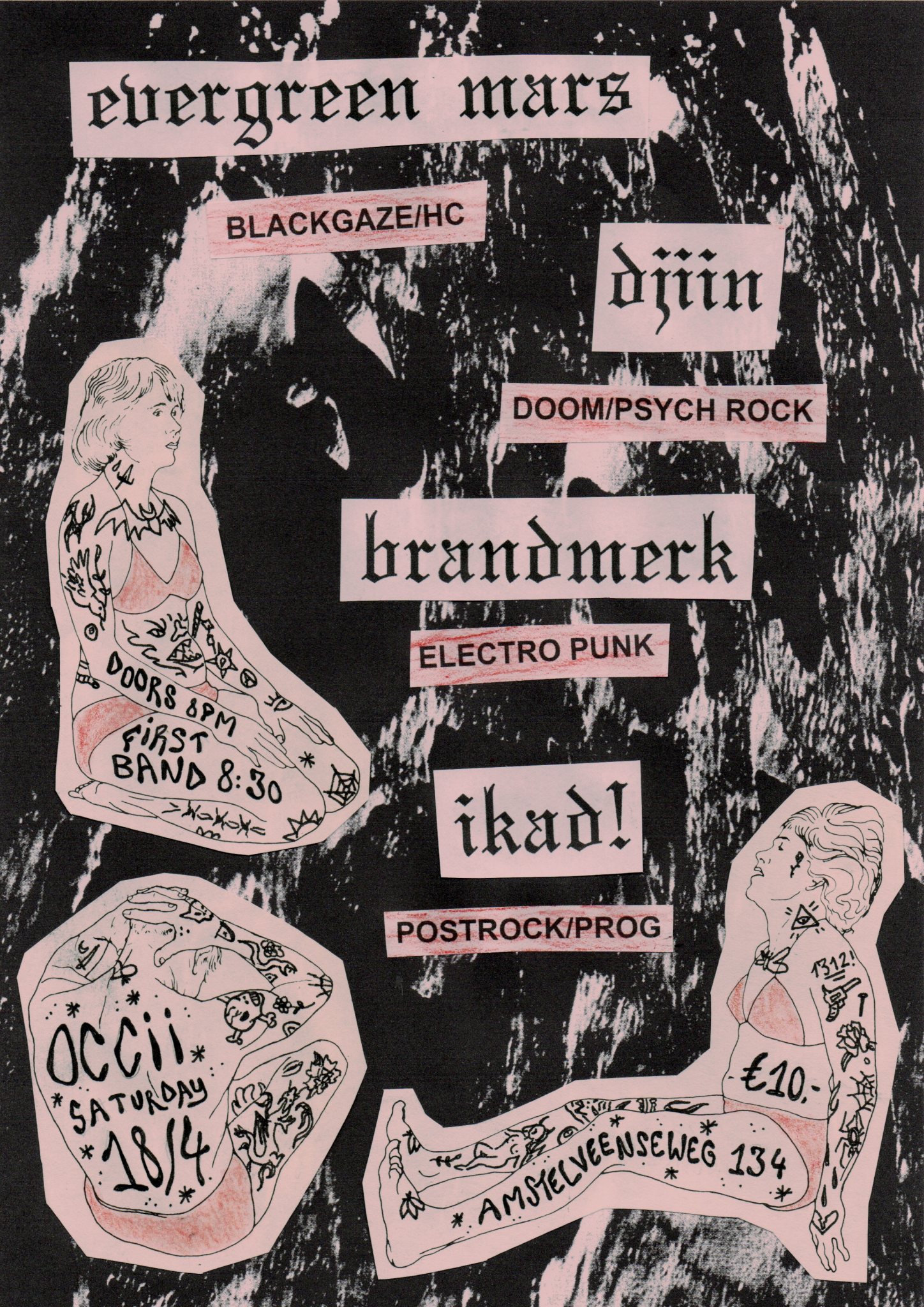 EVERGREEN MARS (HU/TR) + DJIIN (FR) + IKAD! (SRB) + BRANDMERK