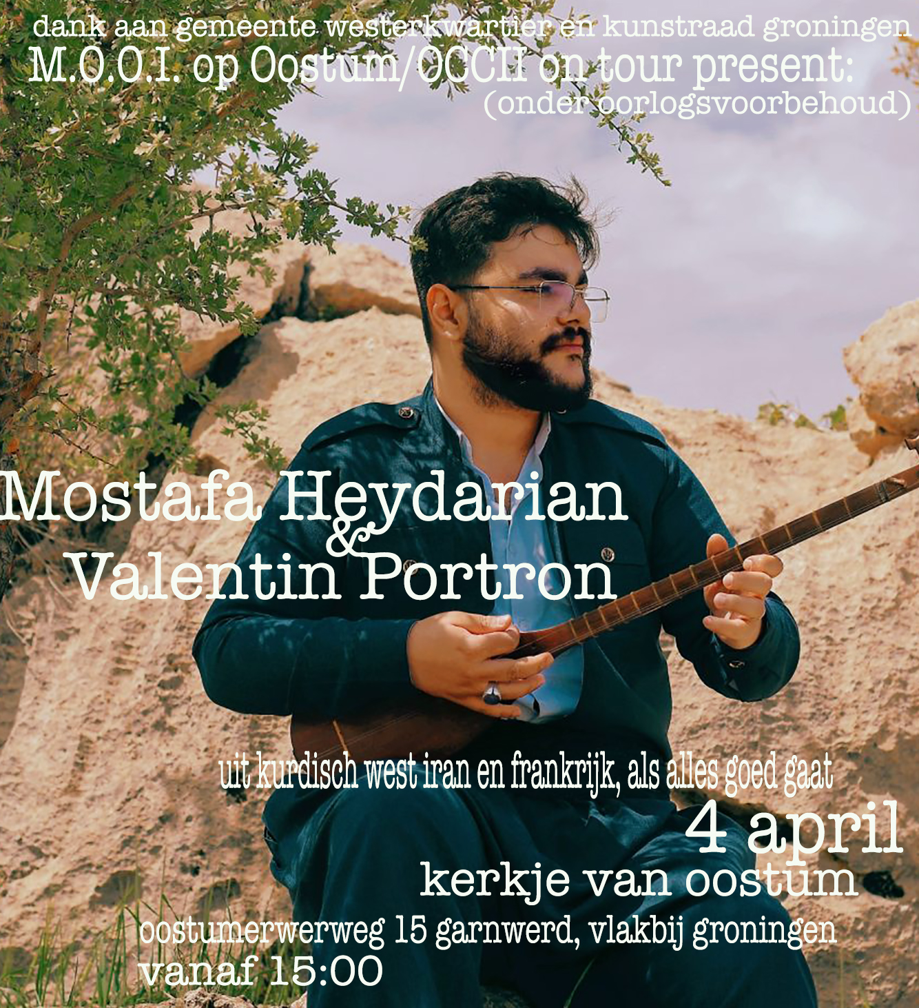 OCCII ON TOUR @ KERKJE van OOSTUM (Groningen) w/ Mohammad Mostafa Heydarian (Iran) & Valentin Portron (fr)