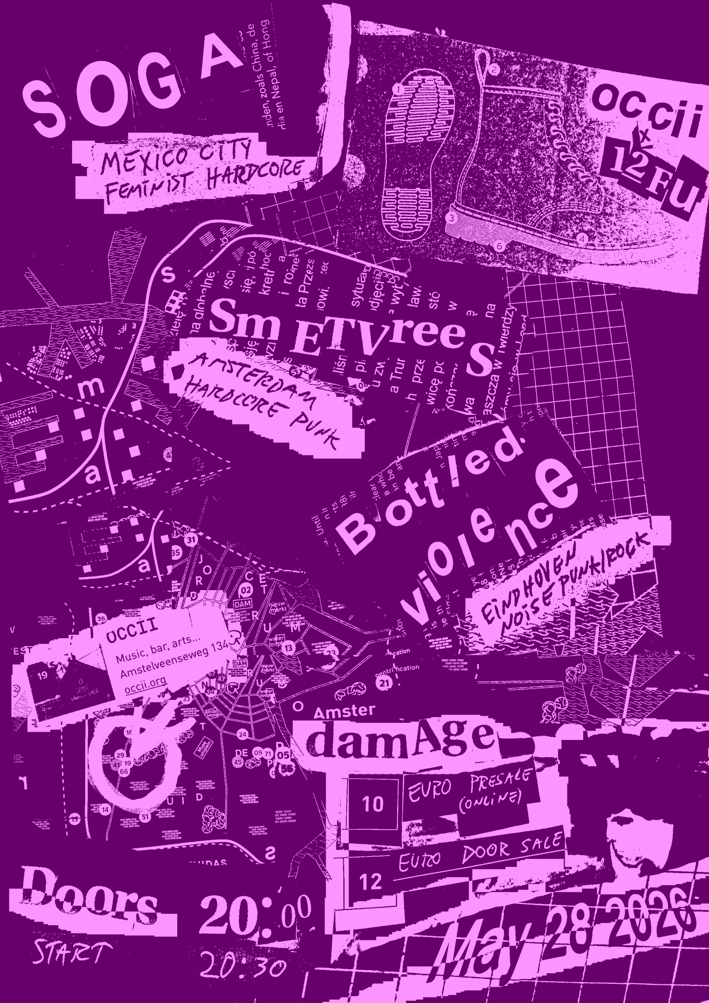 12FU w/ SOGA (MX) + SMETVREES (NL) + BOTTLED VIOLENCE (NL)