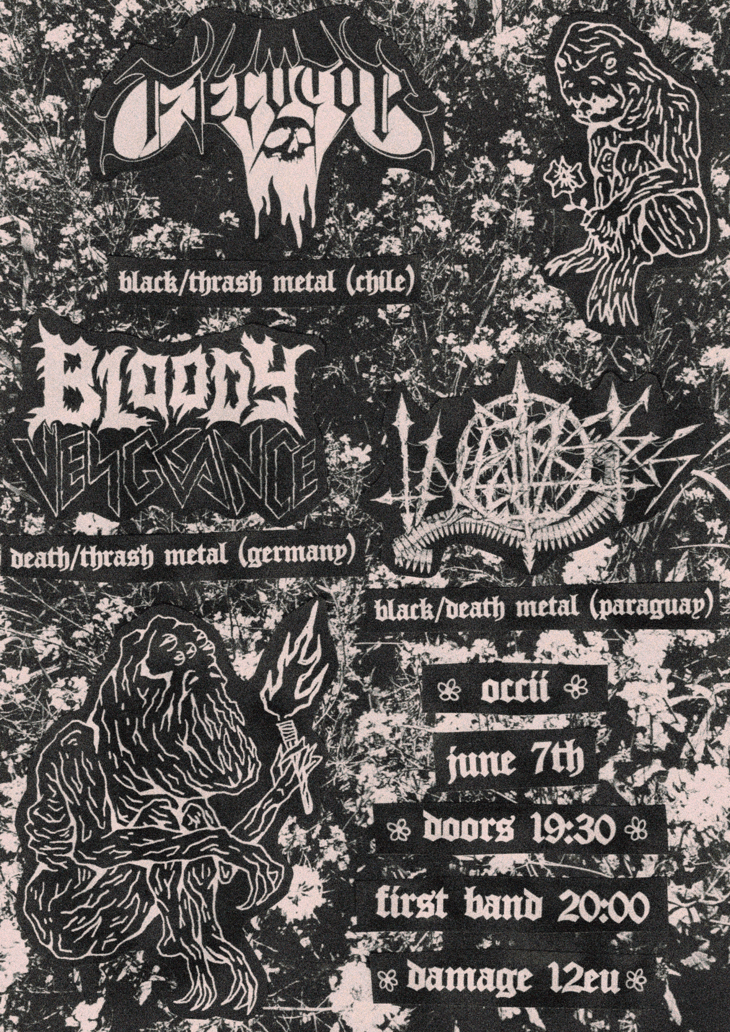 BLOODY VENGEANCE (DE) + INFAUSTES (PY) + EJECUTOR (CL)