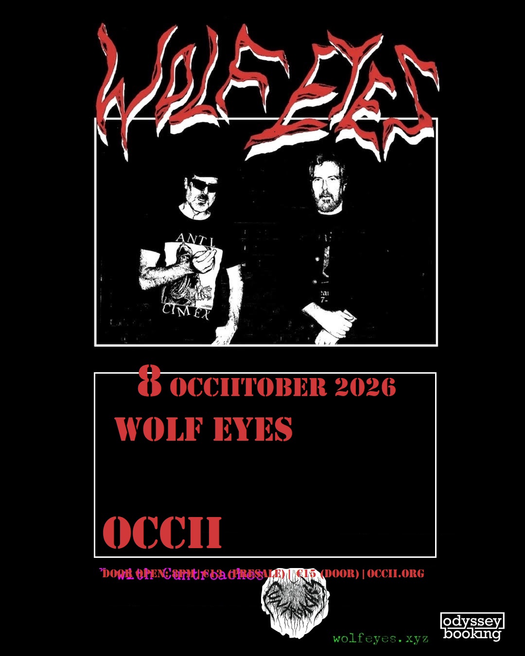 WOLF EYES (US) + SUPPORT TBA
